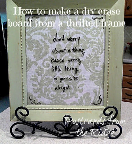 DIY Dry Erase Frames Using a Picture Frame