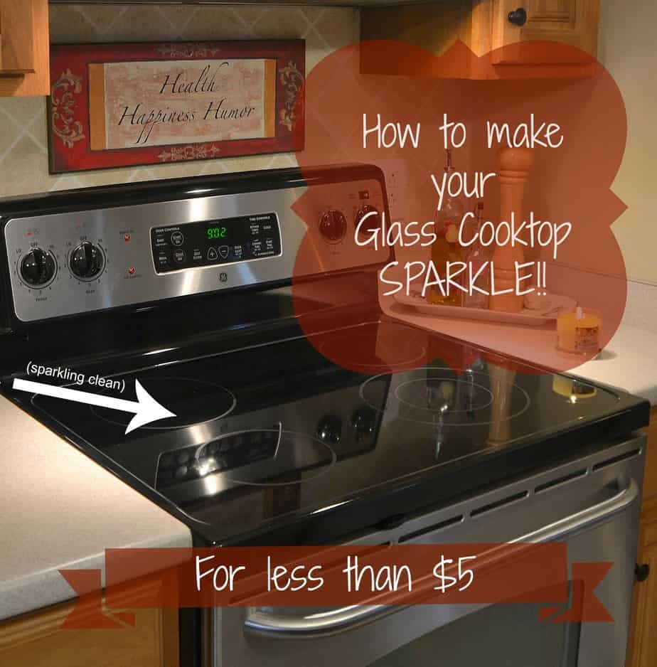 How to clean your glass cooktop.  This is so easy!
