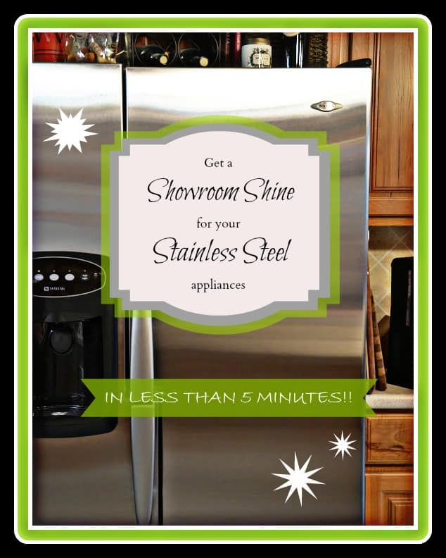 How to clean stainless steel appliances.  Simple and fast!