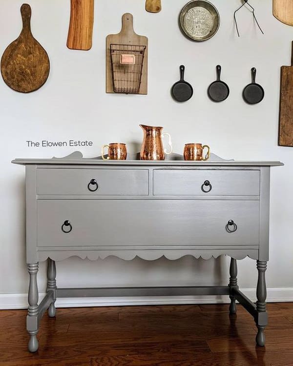 dresser painted with Chelsea Gray