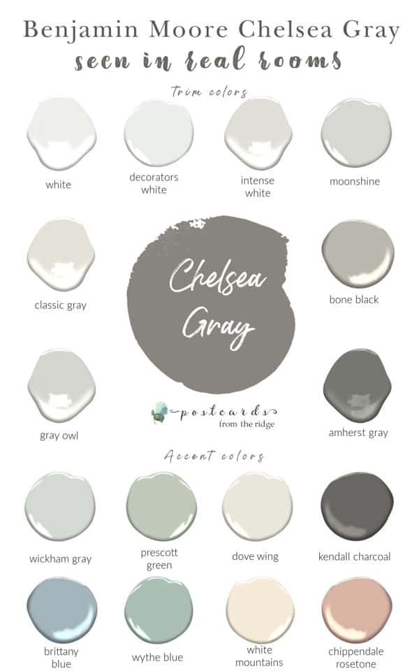 Benjamin Moore Chelsea Gray Paint Color Spotlight - Postcards from the ...