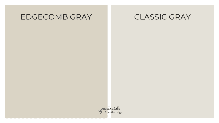 Benjamin Moore Edgecomb Gray HC-173 - Postcards from the Ridge