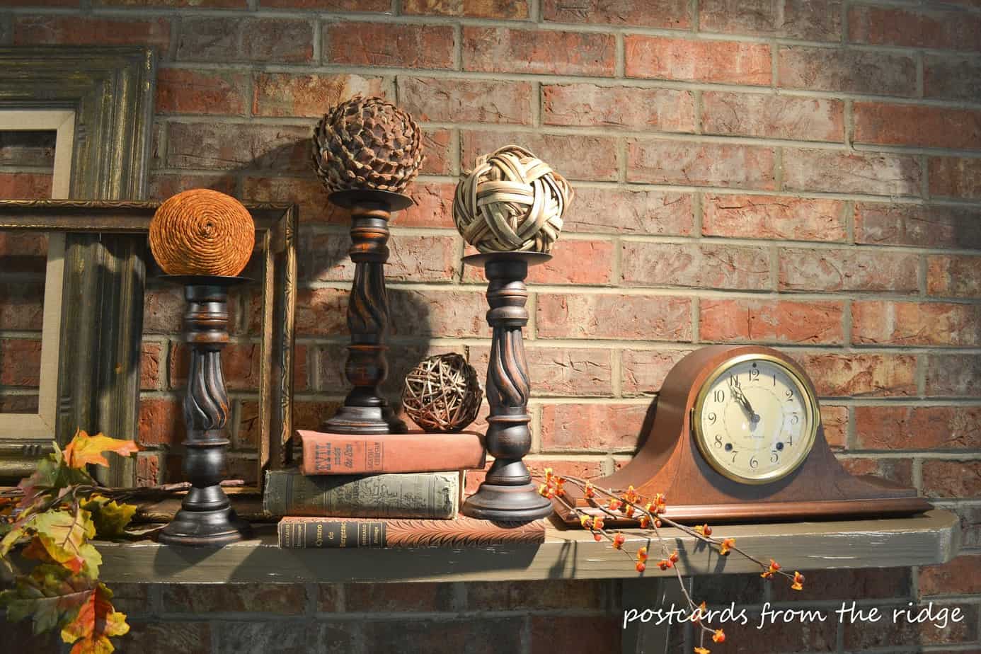 Postcards from the Ridge: Fall mantel decorations