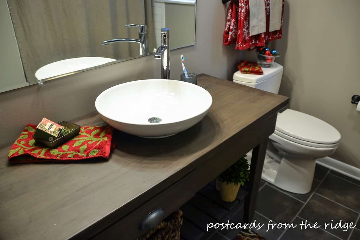 Partial reveal of our new bathroom and a giveaway!