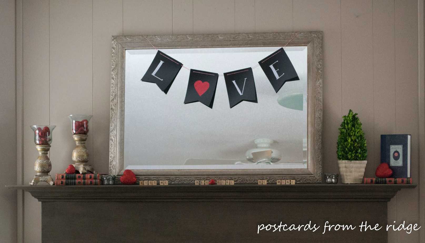 Simple Valentine’s Banner and a Party Invitation!