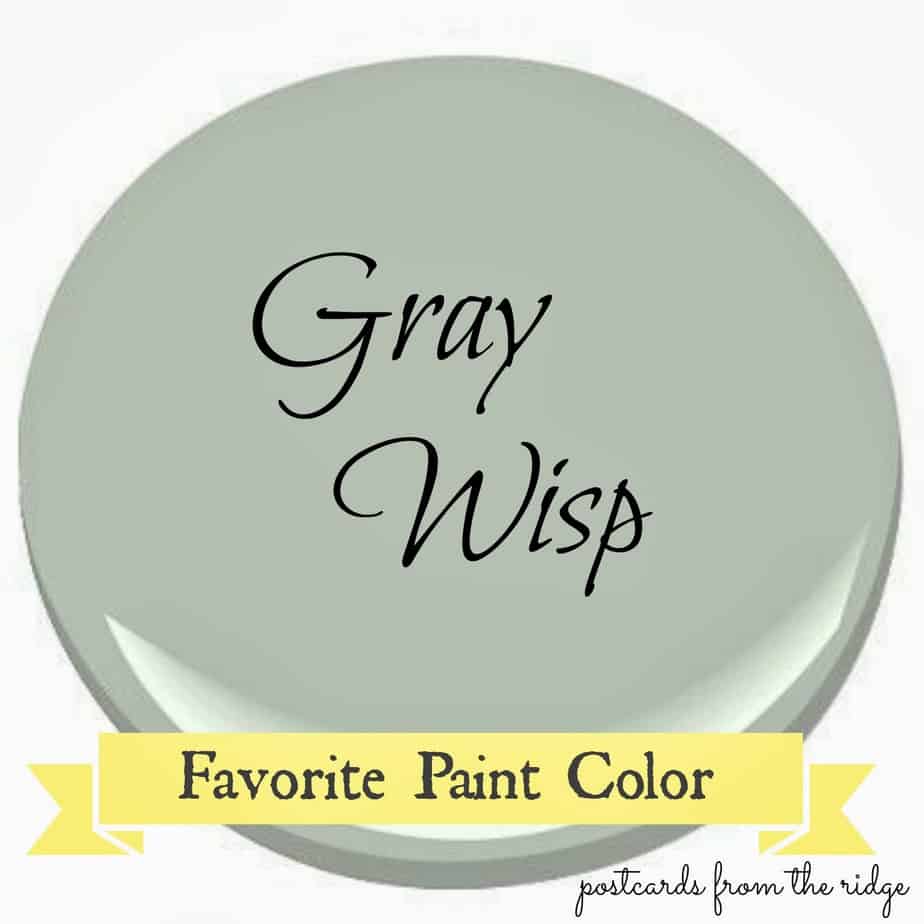 Benjamin Moore Gray Wisp ~ Favorite Paint Color