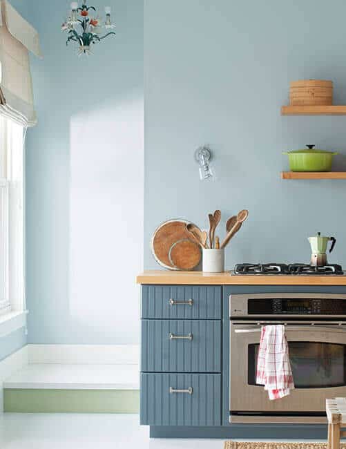 benjamin moore mt rainer gray kitchen