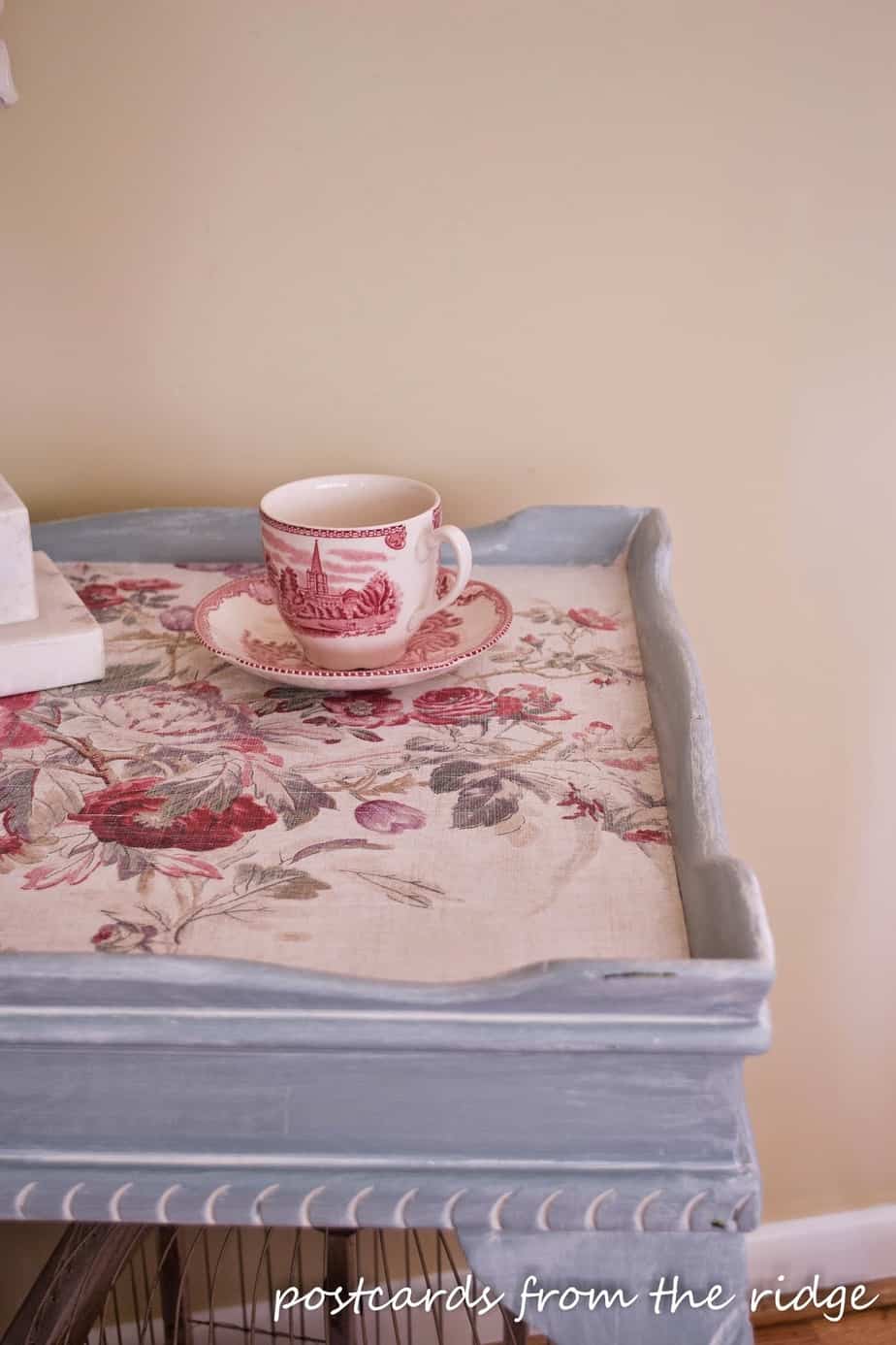 How to Decoupage a Table with Wallpaper: Add Wallpaper to Any Furniture