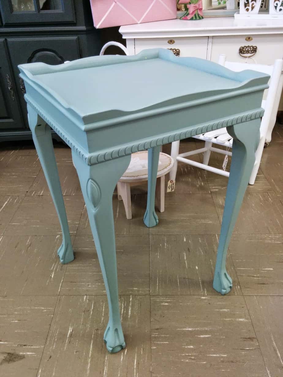 Decoupage Furniture Using Fabric and Spray Adhesive - Petticoat Junktion