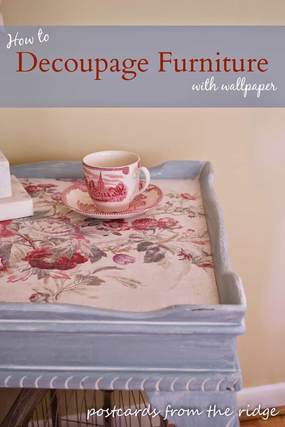 How to Decoupage Furniture