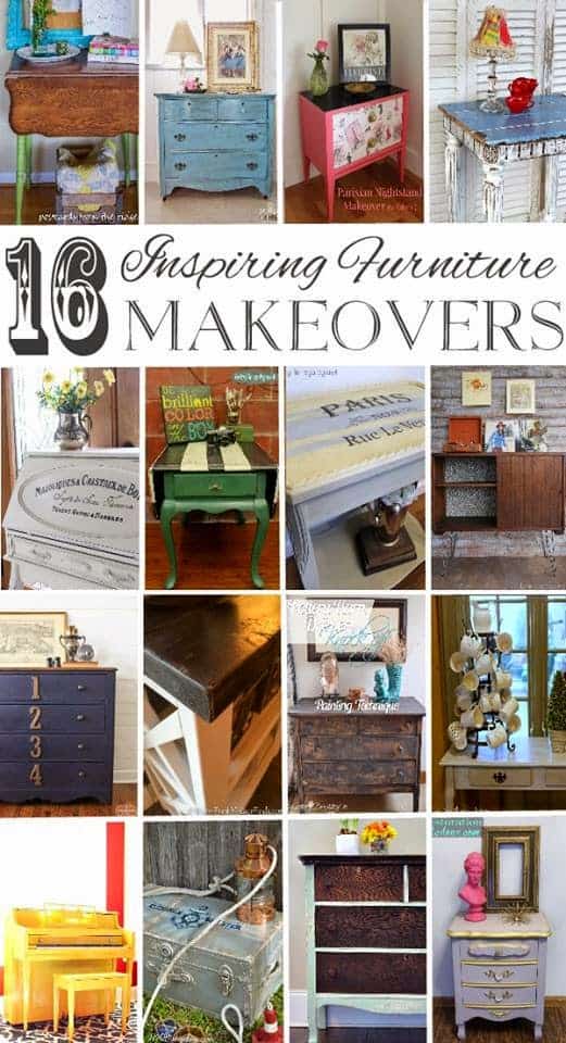 16 Inspiring Furniture Makeovers by some extremely talented furniture painters.