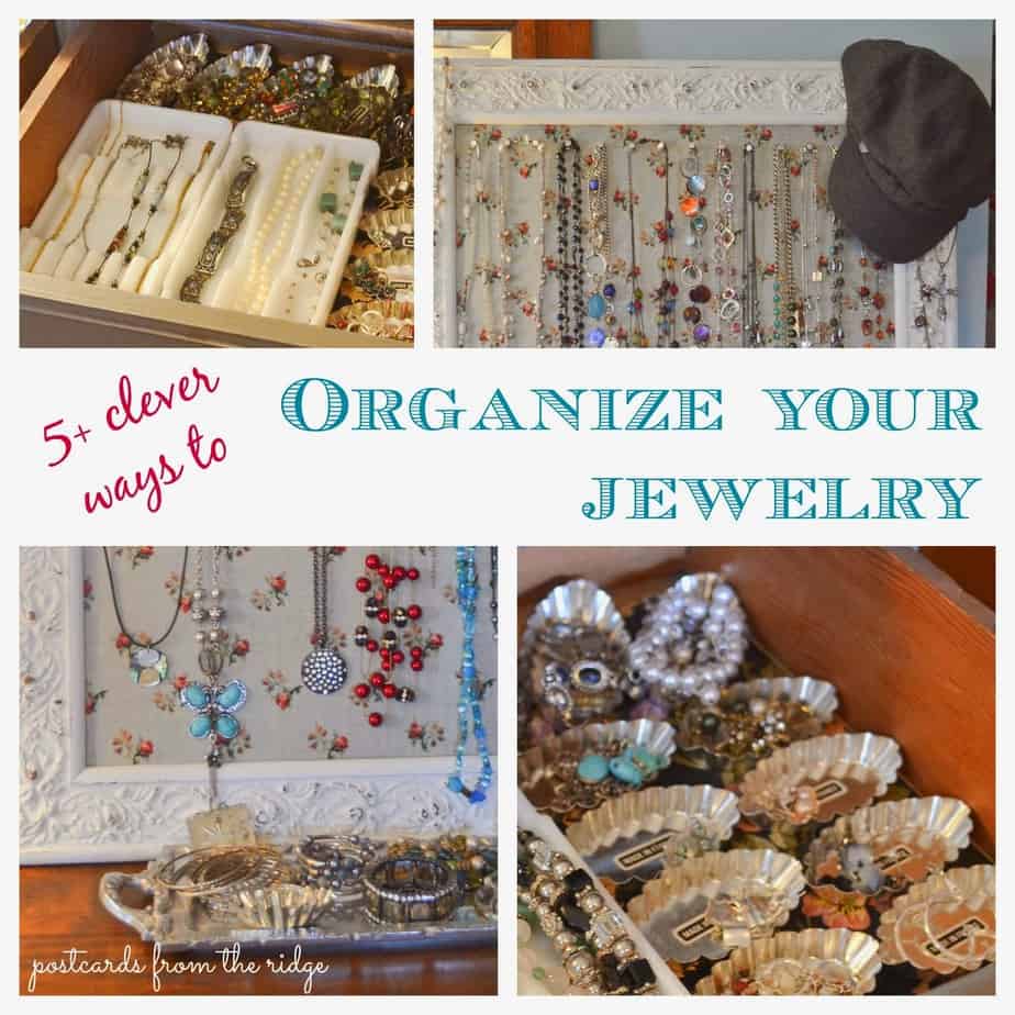 Creative Ideas for Organizing Jewelry. So fun and clever! #organize 