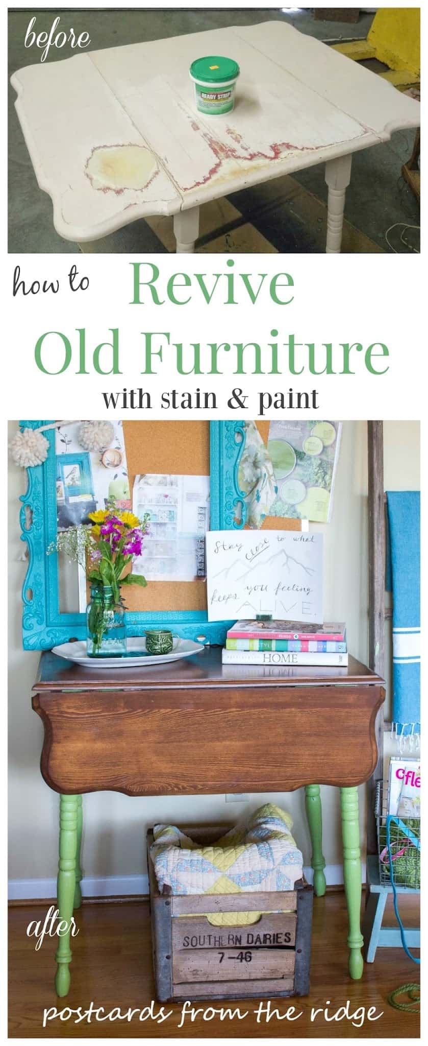How to Revive Old Furniture with Paint and Stain
