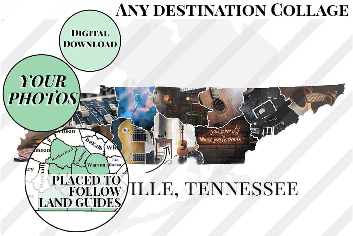 custom state photo collage