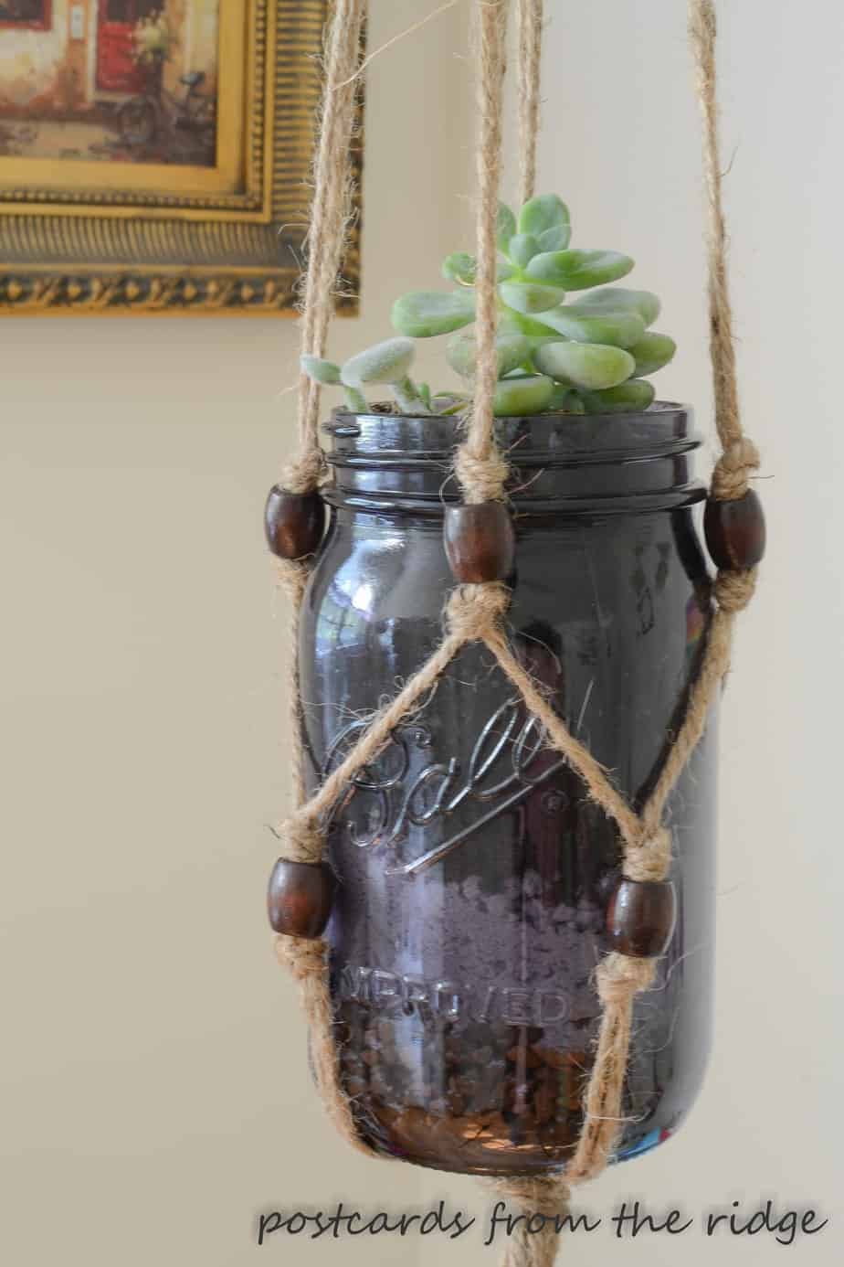 Methodical Mason Jar Hangers : mason jar hanger