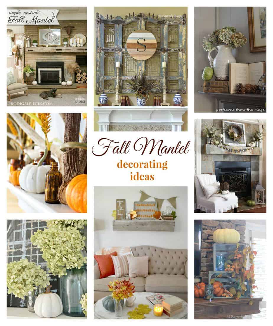 Gorgeous fall mantels ideas ~ Postcards from the Ridge