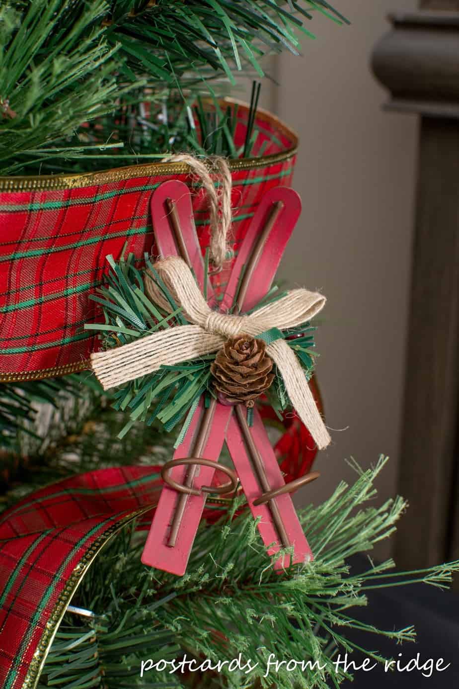 Christmas Family Room Mantel with At Home Stores