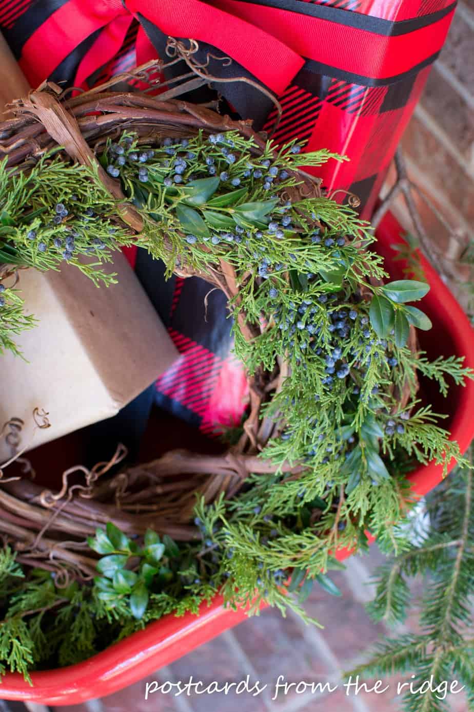 Simple Natural Christmas Wreaths ~ Home for Christmas