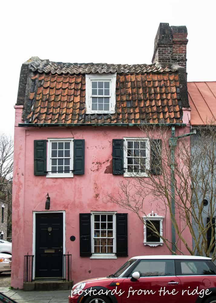 Pink House - Charleston, SC. Circa 1790. Postcards from the Ridge.