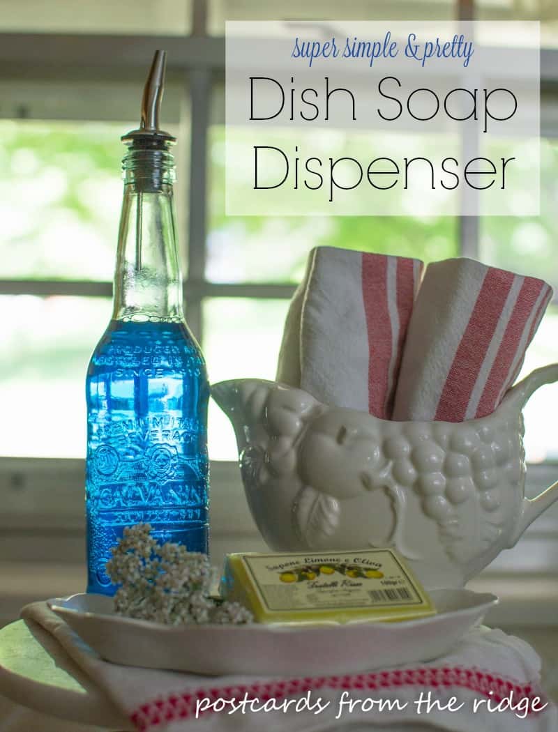 I can't believe how simple this DIY kitchen dish soap dispenser is. Why didn't I think of this before?