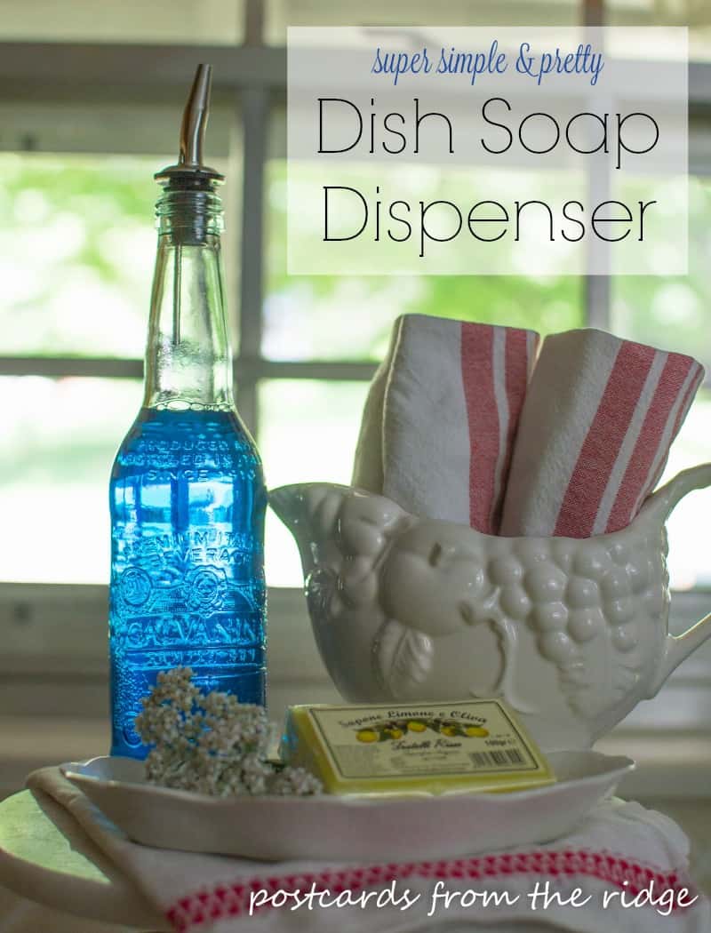 Designer DIY - Kitchen Soap Dispenser Bottle - Postcards from the Ridge