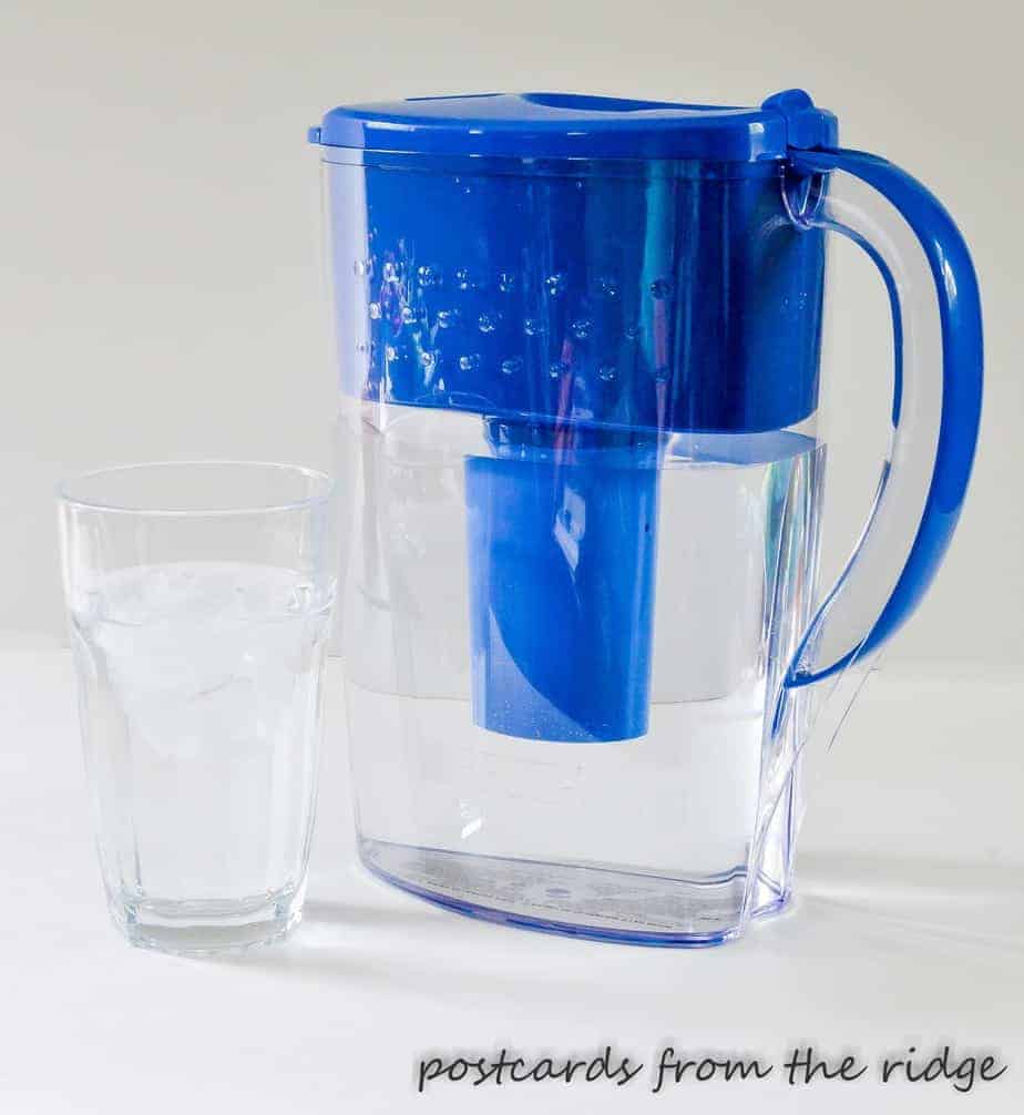 college essentials water pitcher with filter
