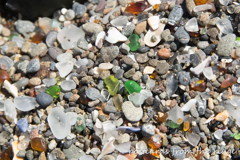 Wow! This is so cool. Glass beach in Fort Bragg, California
