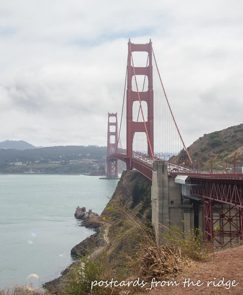 Golden Gate Bridge. It's so beautiful!