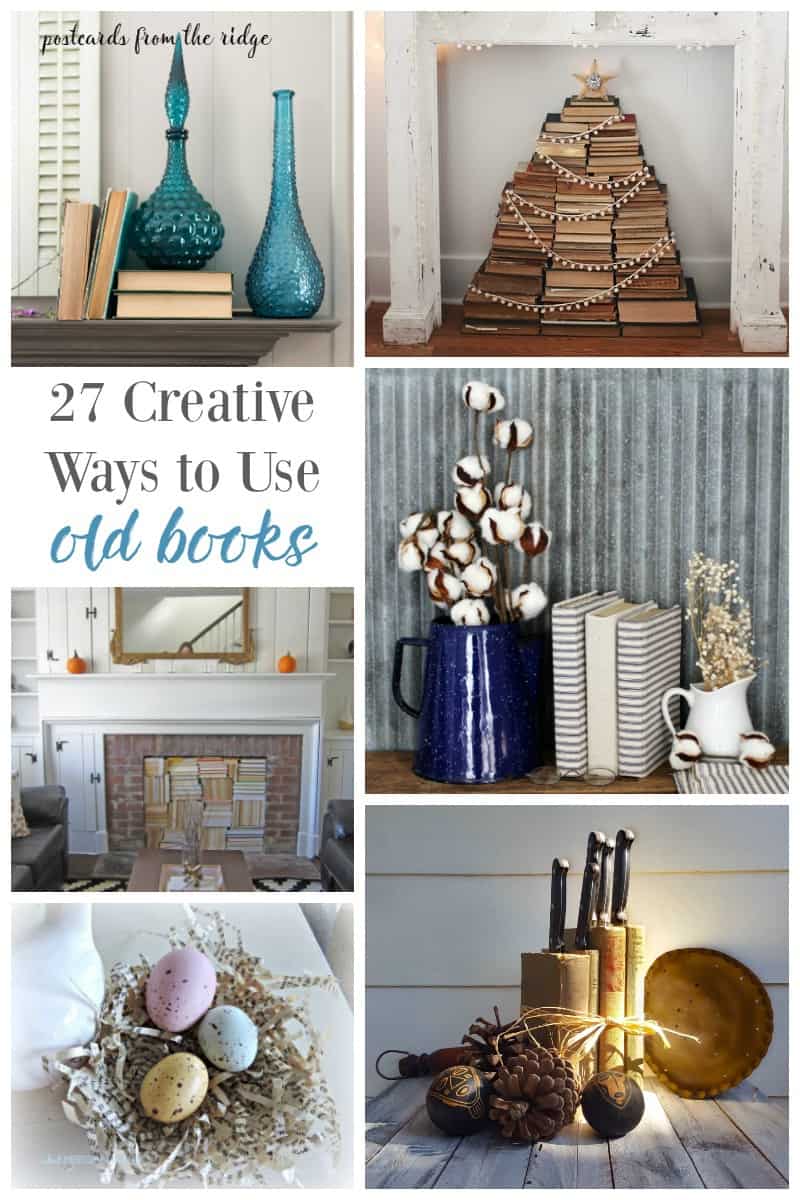 15 Clever Ways to Decorate with Books and Book Pages