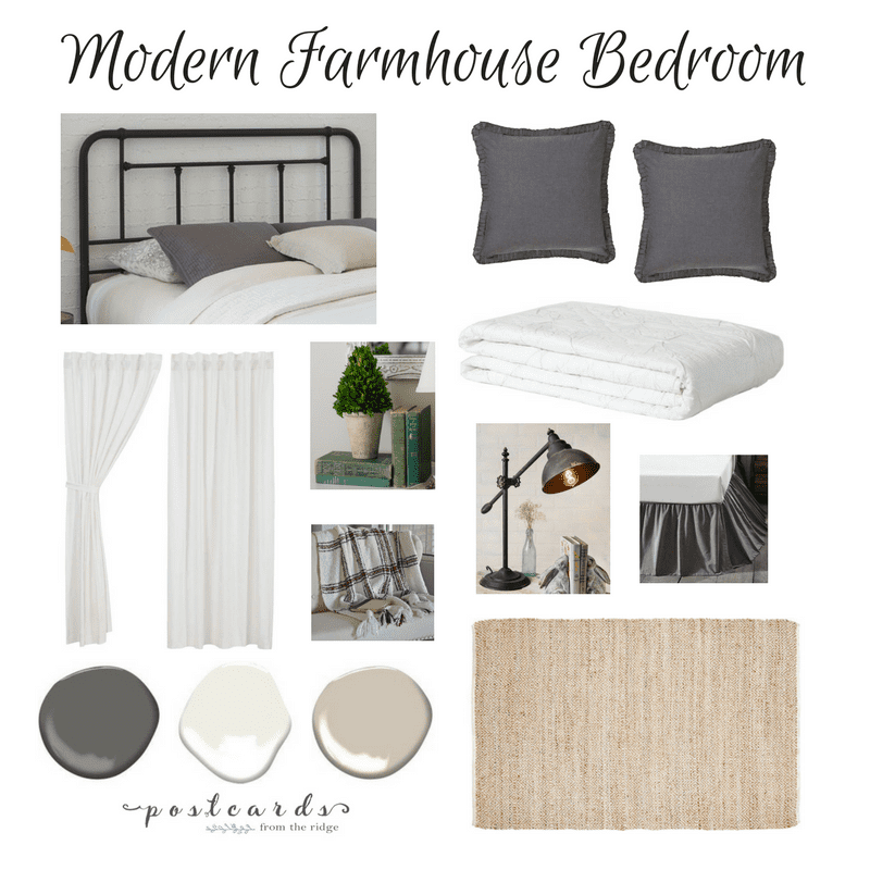 One Room Challenge – Modern Farmhouse Bedroom Design Plan