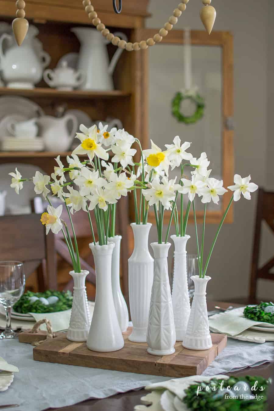 Natural, Rustic Spring Tablescape