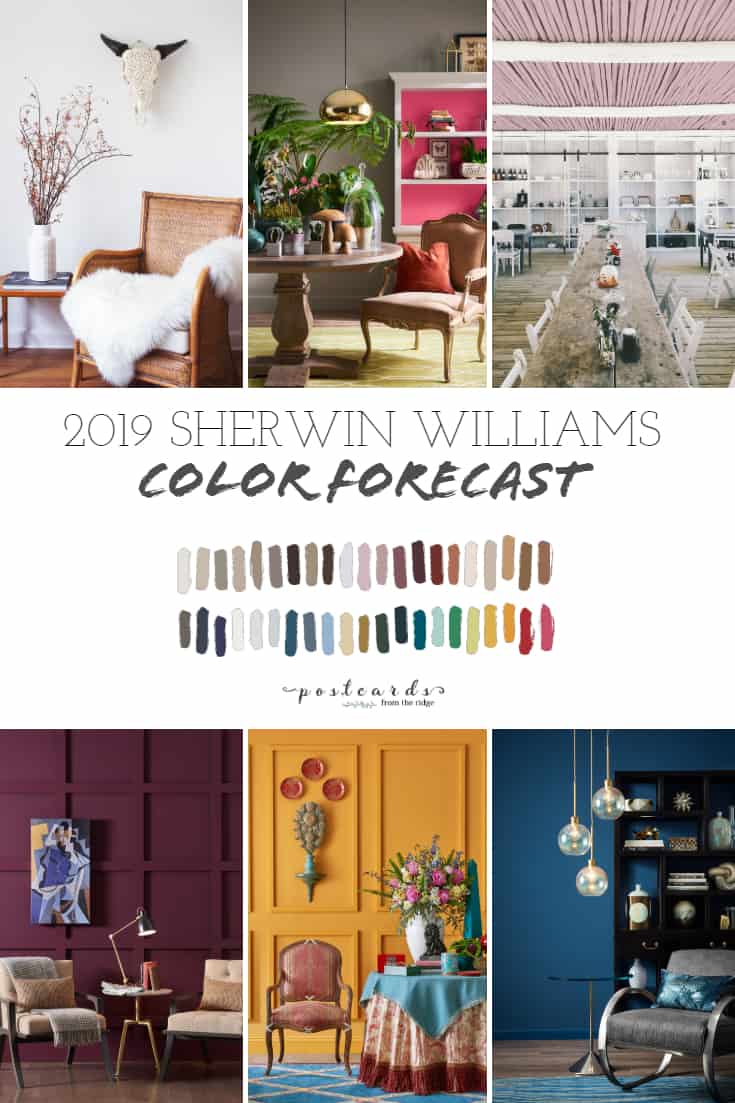 2019 Paint Color Forecast from Sherwin Williams