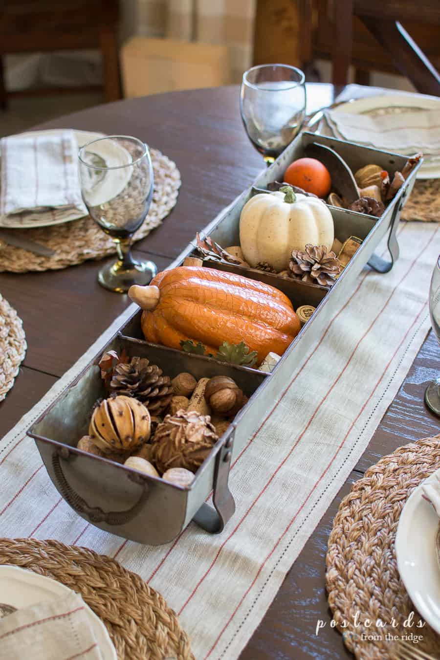 Quick and Easy Fall Basket Decorating Ideas - Postcards from the Ridge