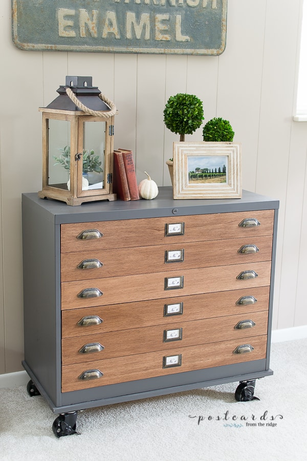 How to Update a metal file cabinet