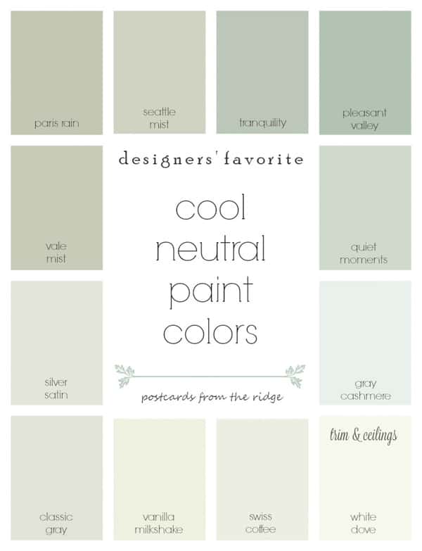 cool neutral paint swatches