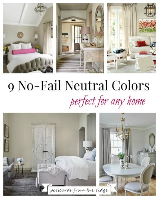 rooms painted in neutral paint colors