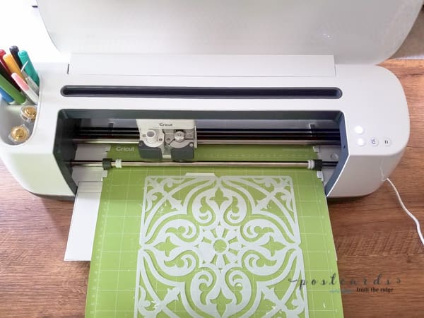 making a stencil with a cricut