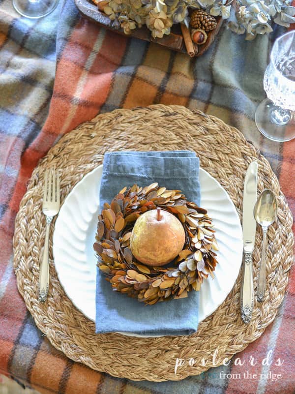 Fall Table with Thrifted, Gifted, and Foraged Finds