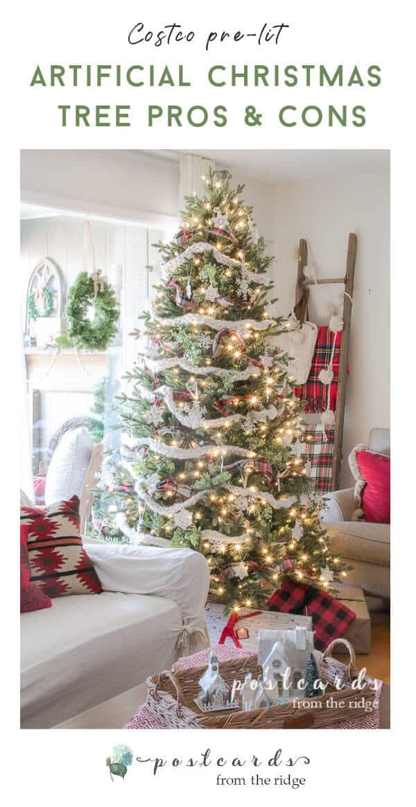 Costco Artificial Christmas tree review Postcards from the Ridge