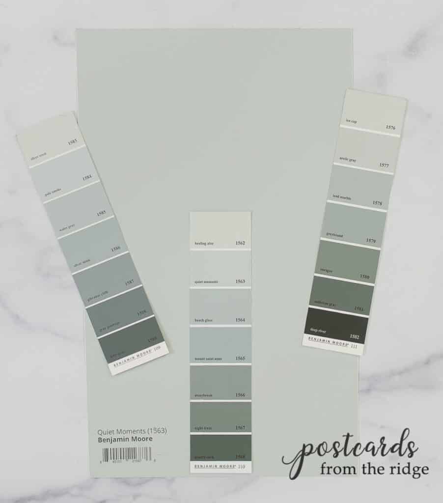 Benjamin Moore Quiet Moments Paint Color Spotlight Postcards from the