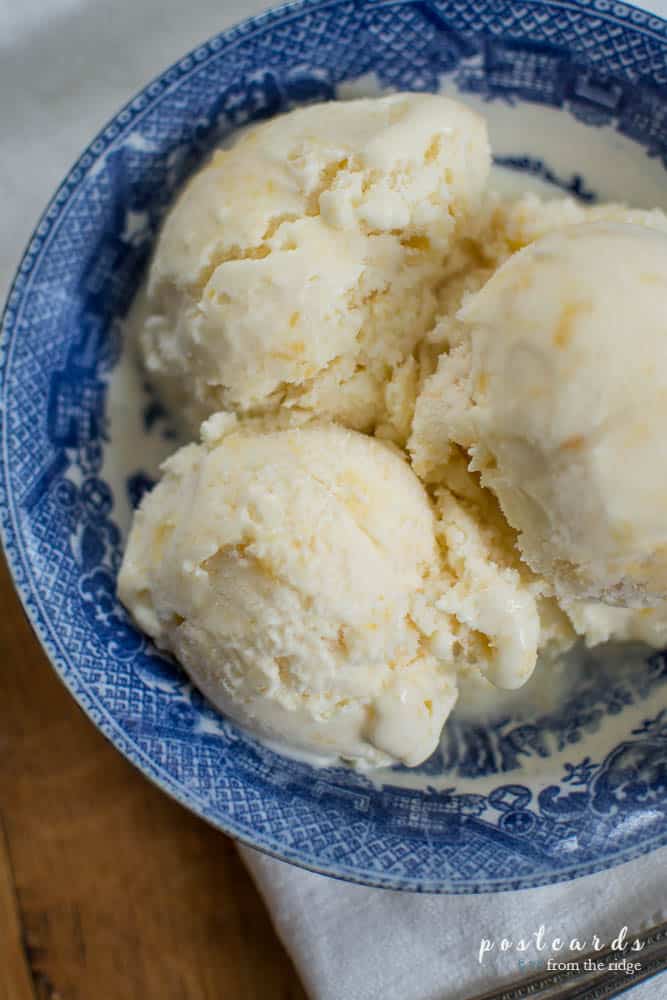 Peach Ice Cream Recipe (No Eggs) 