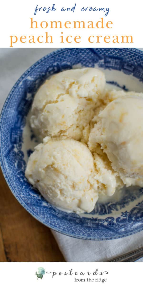 Homemade Peach Ice Cream Recipe - Fresh April Flours