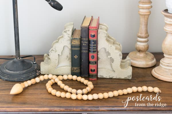 salvaged brackets corbels used as bookends