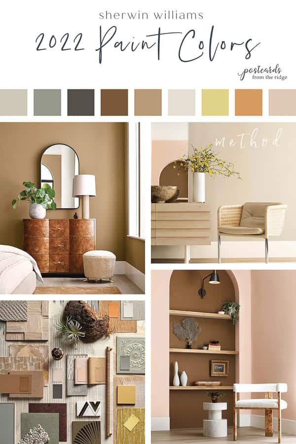 boho color palette from Sherwin Williams