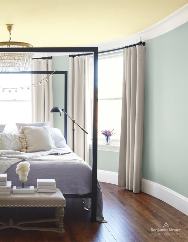 bedroom painted with benjamin moore quiet moments