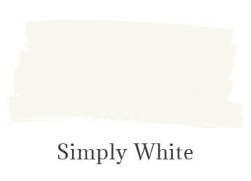 Benjamin Moore simply white paint swatch