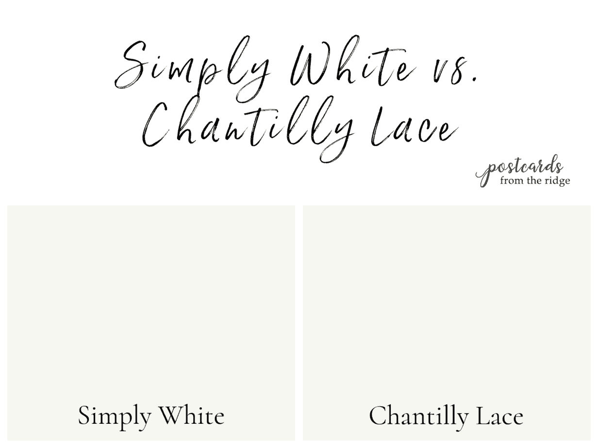 Benjamin Moore Simply White OC117 Paint Color Postcards from the Ridge