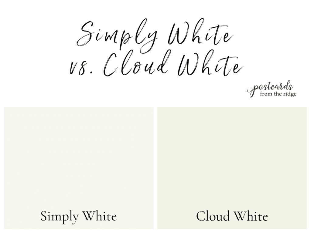 simply white vs cloud white