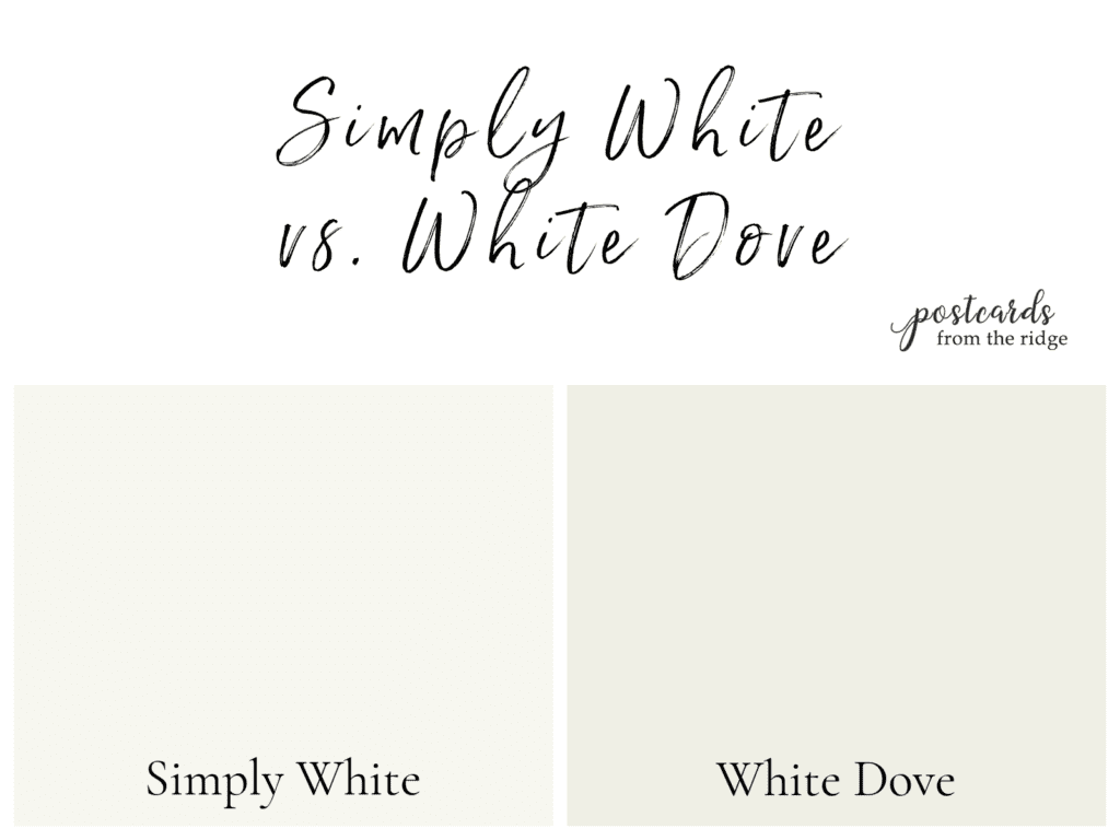 simply white vs white dove