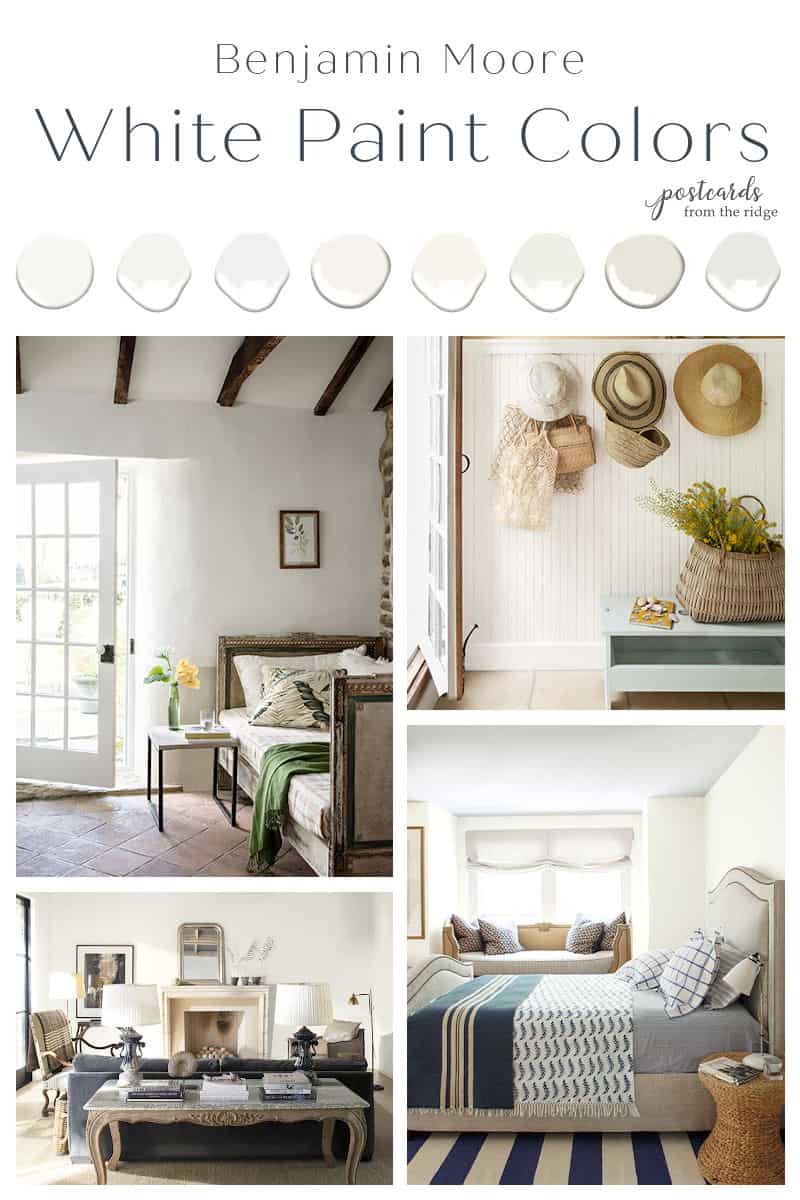 Best Benjamin Moore White Paints For Every Home - Postcards From The Ridge